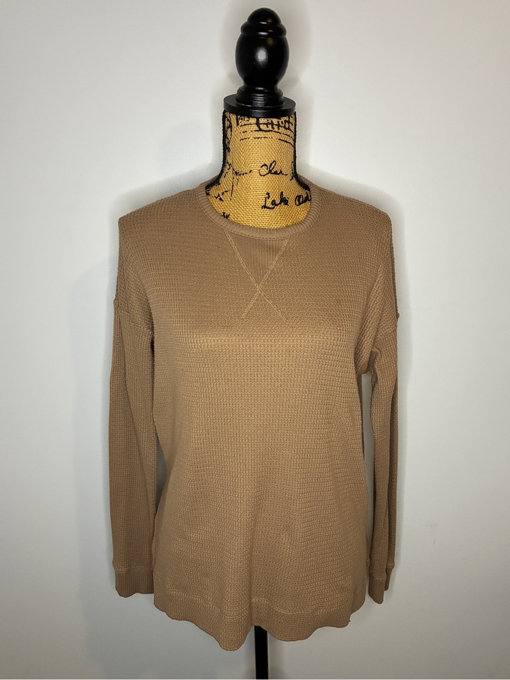 American Eagle Outfitters Waffle Knit Crewneck Oversized XS Top